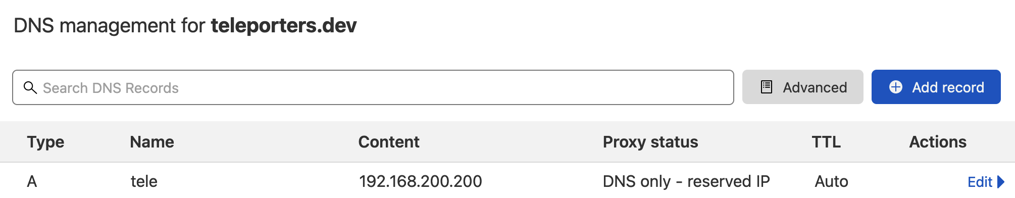 Configure DNS